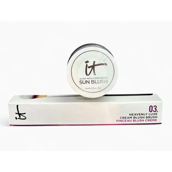 IT Cosmetics Sun Blush, Sun Blossom, and Heavenly Luxe Cream Blush Brush Set - Picture 1 of 6